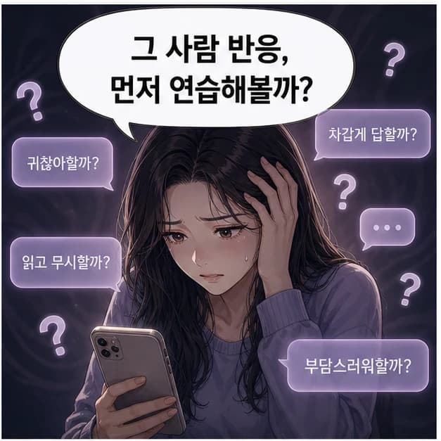 첫 대화 반응을 살펴보는 장면