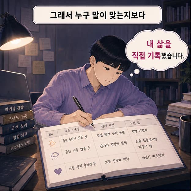 다른 사람의 답보다 자신의 삶을 직접 기록하기 시작한 호섭