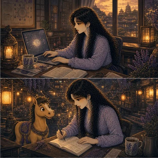 병오일주 10컷: 다만 속도를 올리다 내 에너지를 한꺼번에 쓰는 패턴이 강해지는 때엔 지칠 수 있어요. 바로 답하기 전 상대가 들을 속도로 한 번 다듬기부터 해보세요.
