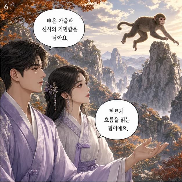갑신일주 6컷: 申은 8월(가을의 시작)·15~17시, 큰 금속을 닮았어요.