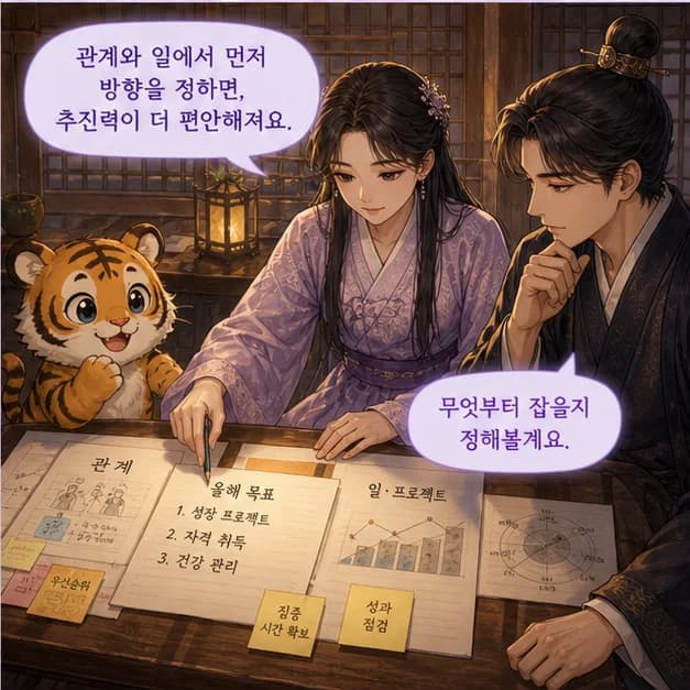 무인일주 8컷: 戊와 寅의 관계는 ‘일지가 일간을 극함’. 환경의 요구를 크게 느끼지만 그 과정에서 기준도 단단해져요.