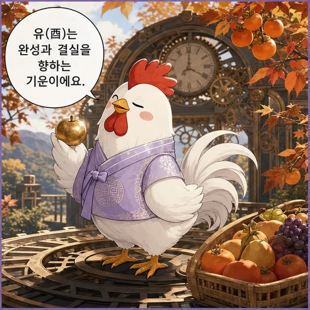 신유일주 4컷: 辛은 보석/장신구처럼 작은 차이를 발견하고 정교하게 다듬는 힘을 보여줘요.