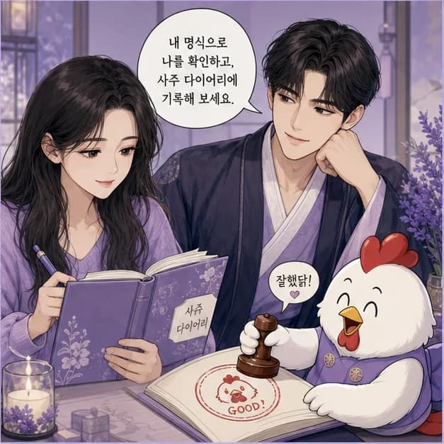 신유일주 12컷: 내 8자를 보고 좋았던 날과 힘들었던 날을 기록해보세요. 흐름이 더 선명해져요.