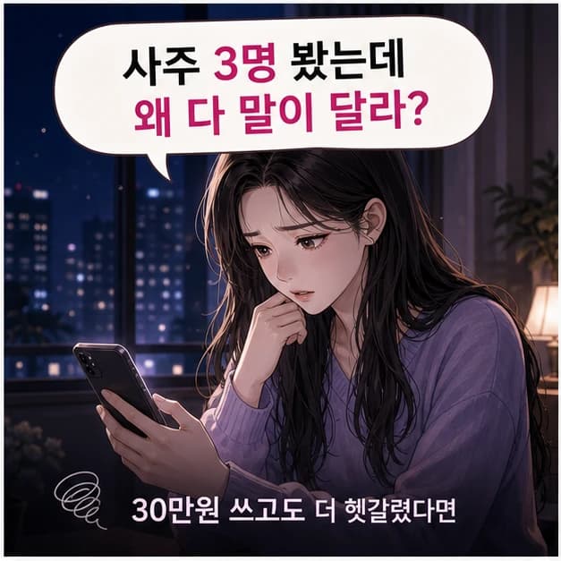 사주 공부를 내 명식에 연결하는 안내 장면