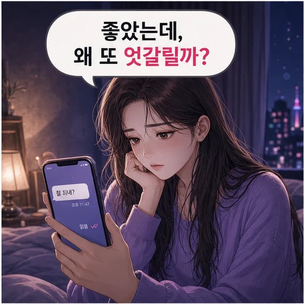 좋은데도 자꾸 엇갈리는 이유 1컷