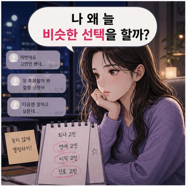 내 성격과 선택이 반복되는 이유 1컷