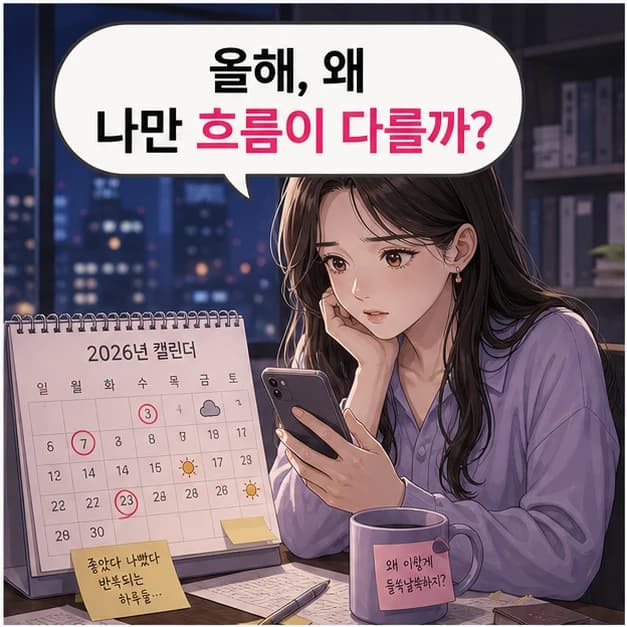 올해 왜 유독 막히거나 잘 풀릴까요? 1컷