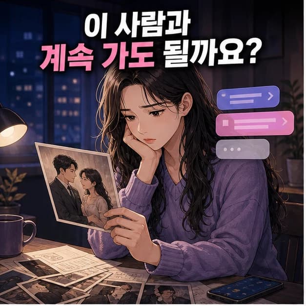 관계는 두 사람을 같이 봐야 이유가 보입니다 1컷